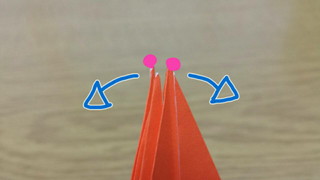 鶴の折り方手順12-1